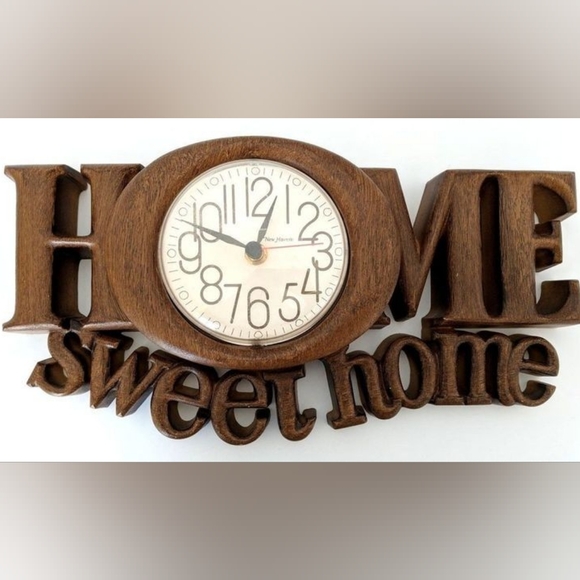 Vintage 1970s Burnwood Home Sweet Home Clock - Picture 4 of 10